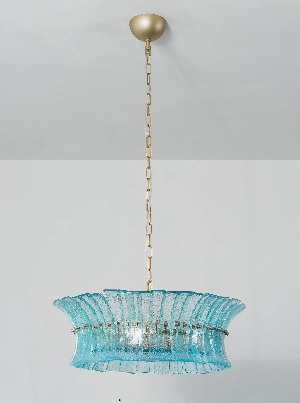 Aquamarine Calyra Tiered Glass Chandelier