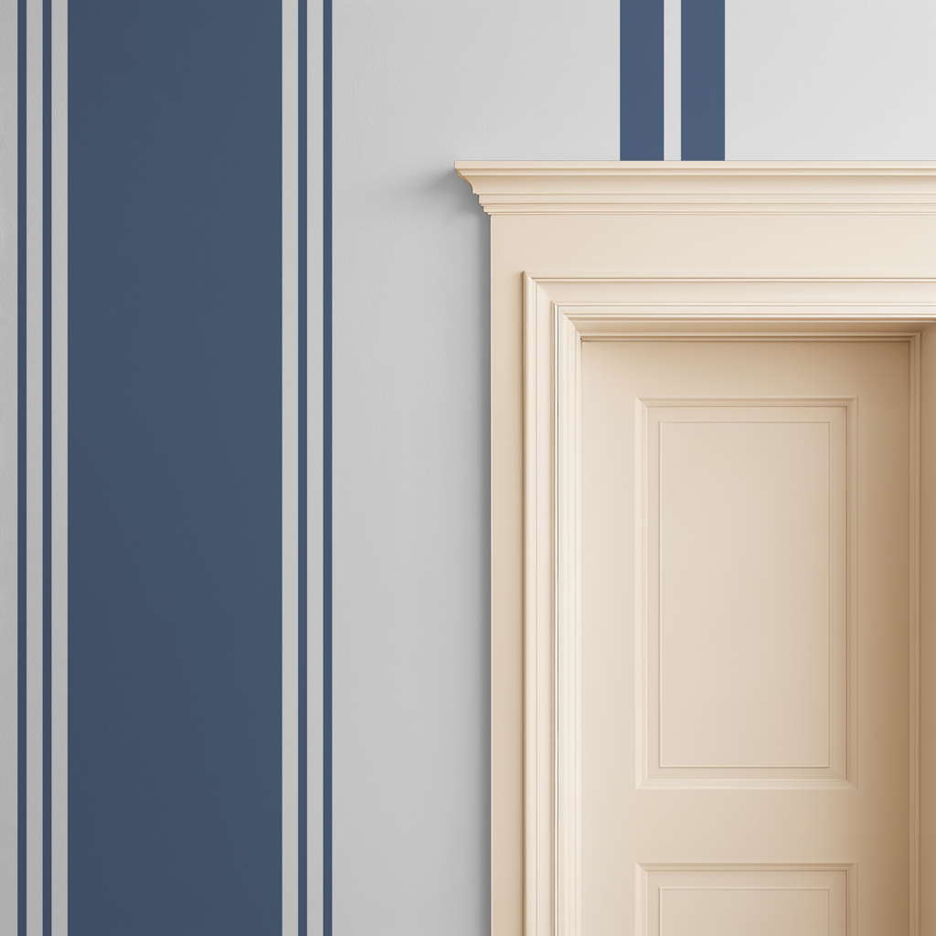 Fletcher Stripe (Blue) Wallpaper