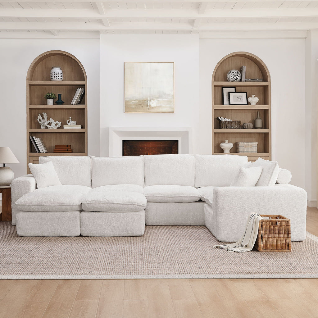 Sectional Sofa With Moveable Ottoman