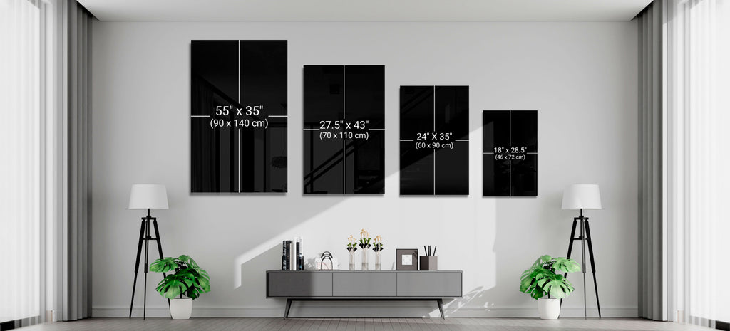 Brushed Face Glass Wall Art