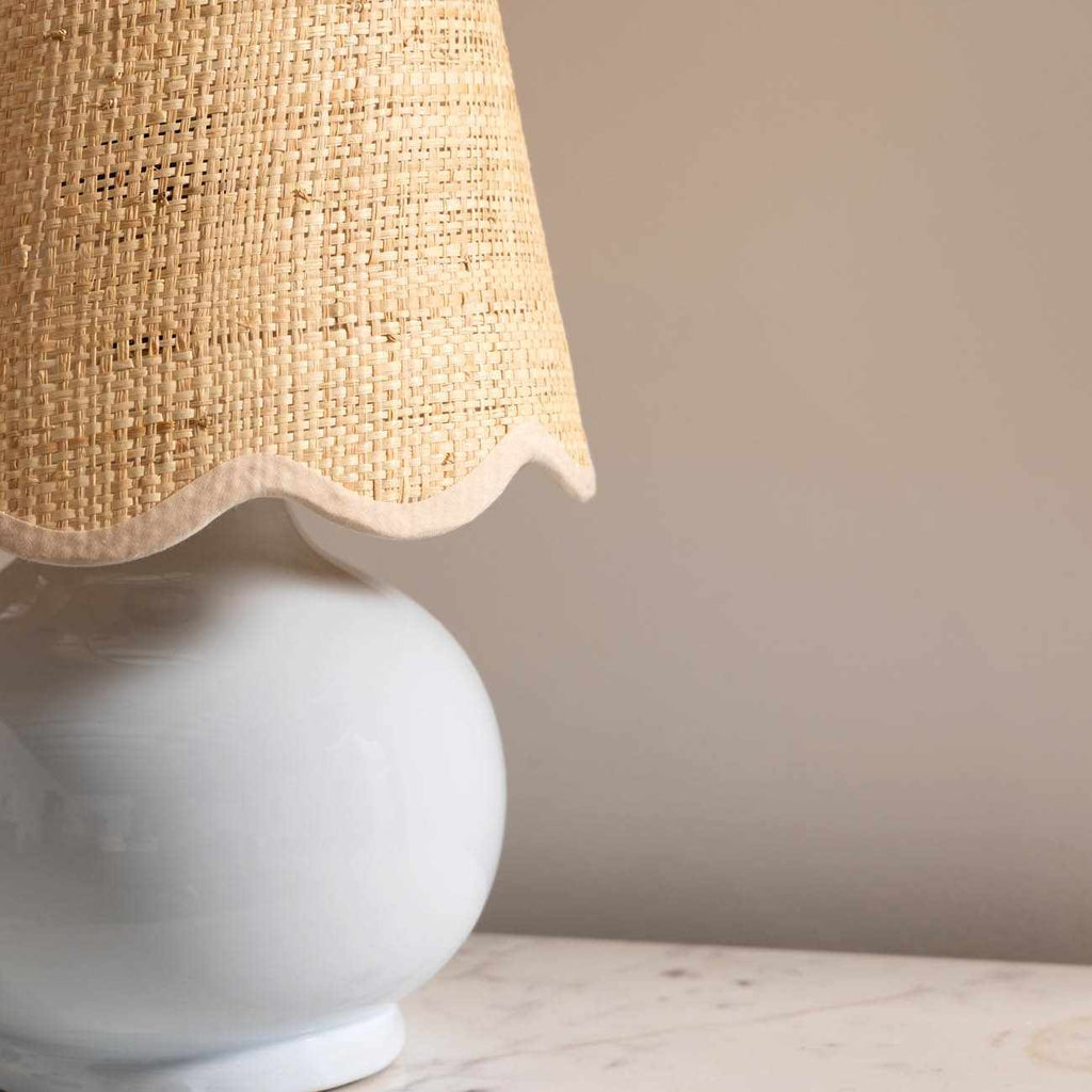 Tocae Blue Solid Ceramic Table Lamp