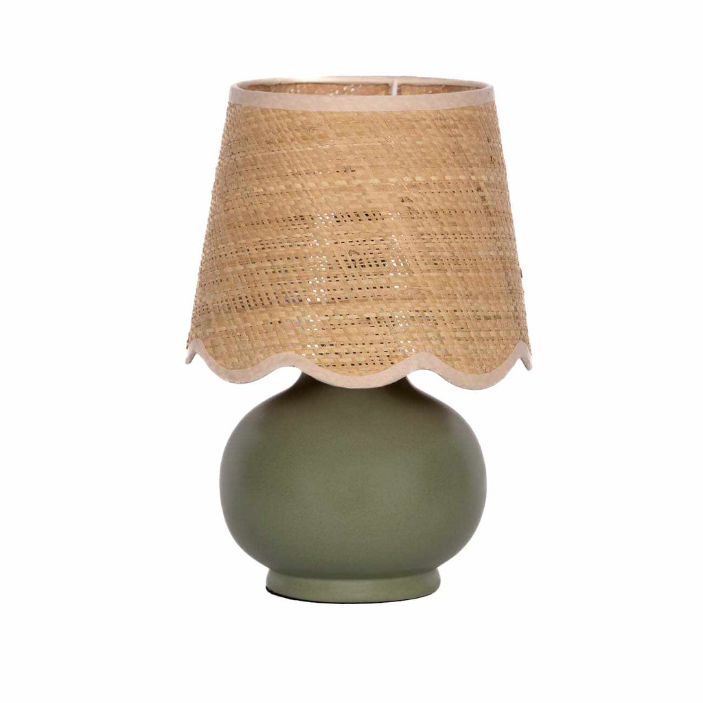 Kupua Green Solid Ceramic Table Lamp