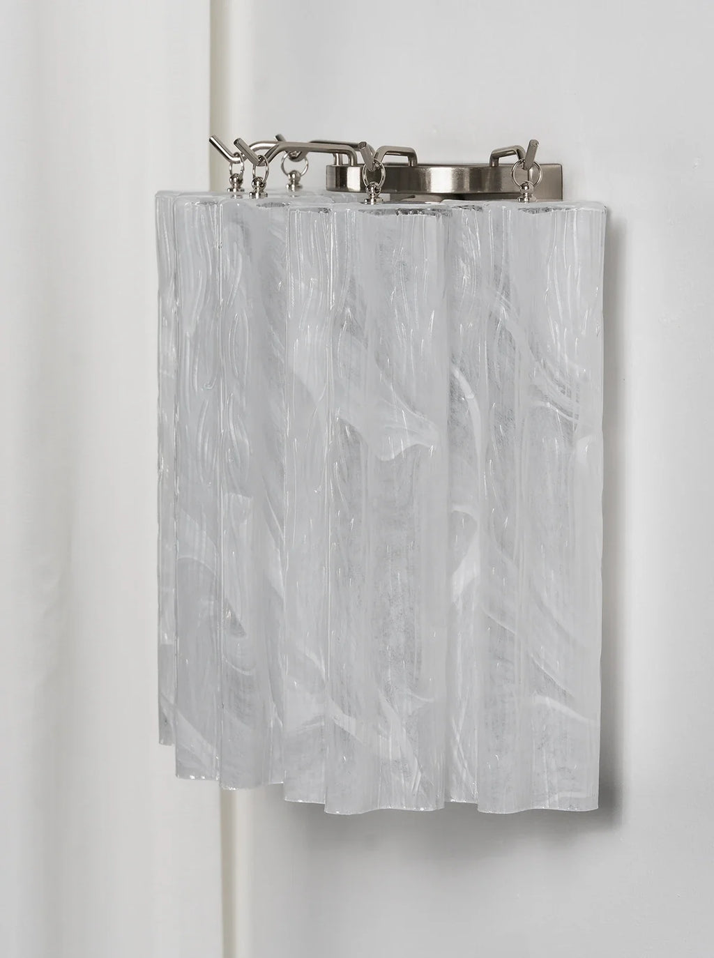 Lorelei Rippled Glass Curtain Wall Sconce