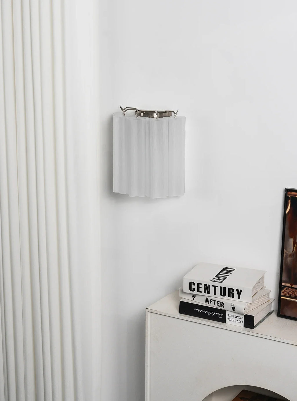 Lorelei Rippled Glass Curtain Wall Sconce