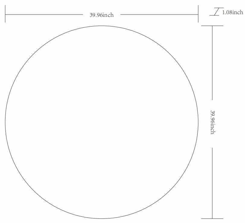 Round Mirror with Black Aluminum Frame