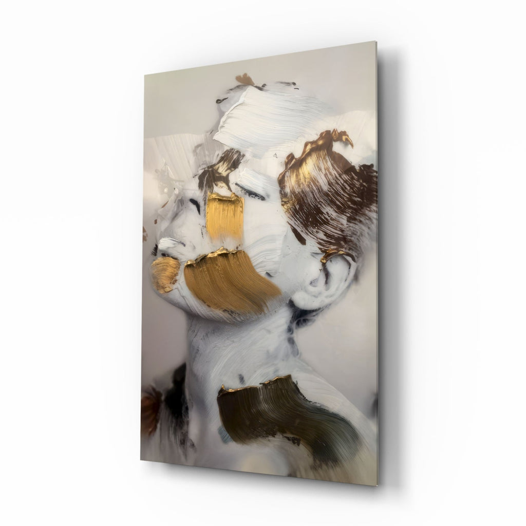 Brushed Face Glass Wall Art