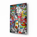 Graffiti Glass Wall Art