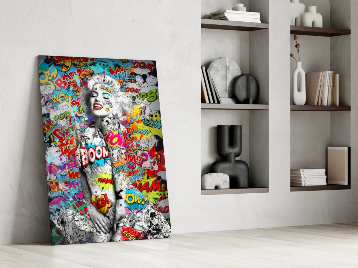 Graffiti Glass Wall Art